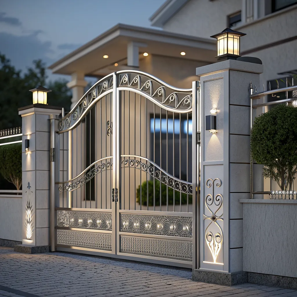 Elegant modern gate detail